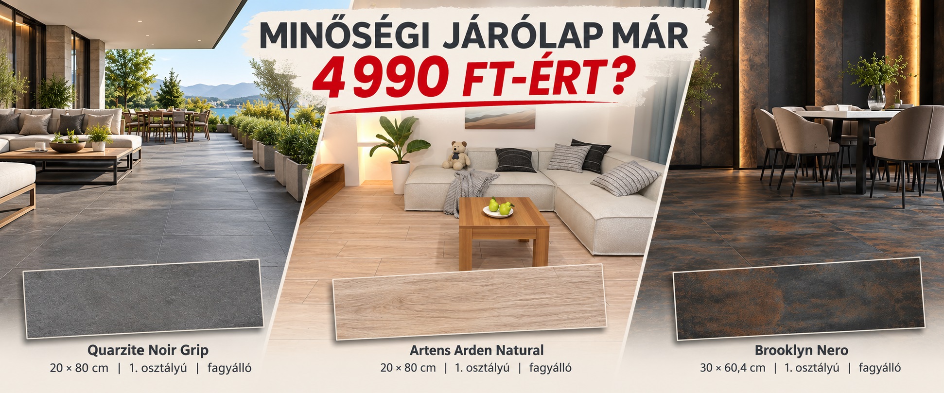 Járólap már 4990 FT-ért?
